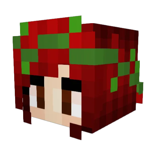 MrsThorn Minecraft avatar head, 3D render