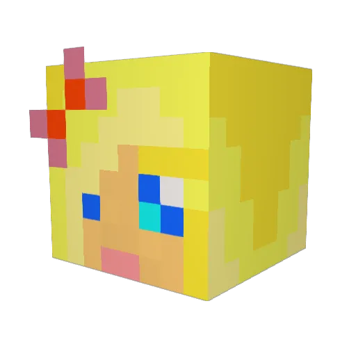MrsTotilas Minecraft avatar head, 3D render