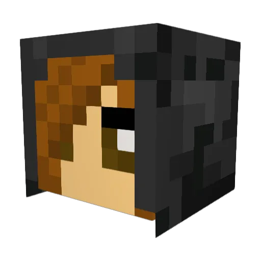MrsUg Minecraft avatar head, 3D render