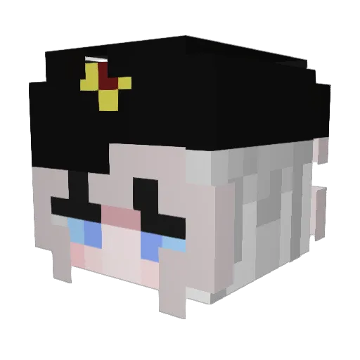 MrsUnknownALT Minecraft avatar head, 3D render