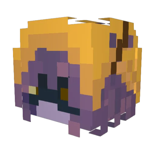 MrsVee_ Minecraft avatar head, 3D render