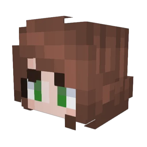 MrsWuschelkopf Minecraft avatar head, 3D render