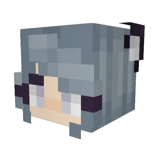 MrsZelda98 Minecraft avatar head, 3D render