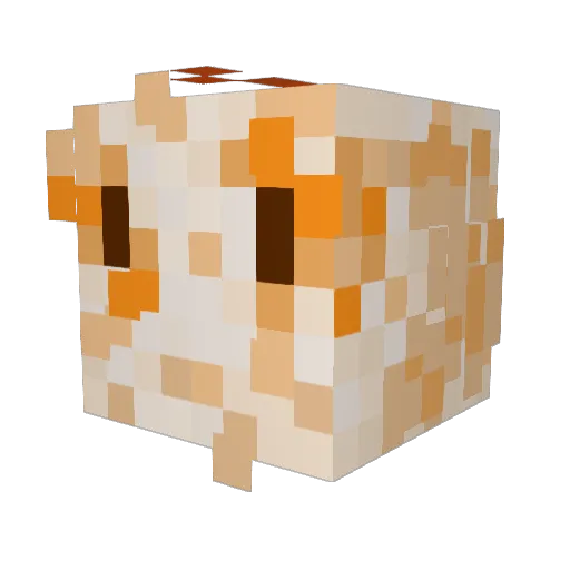 Mrs_Cake Minecraft avatar head, 3D render