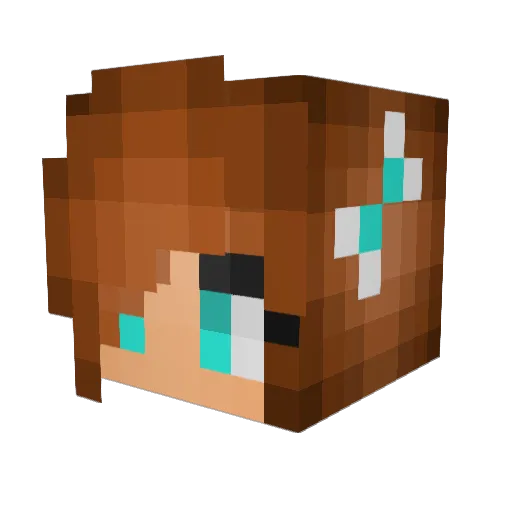 Mrs_Davis Minecraft avatar head, 3D render