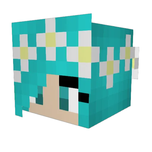 Mrs_Garimon Minecraft avatar head, 3D render
