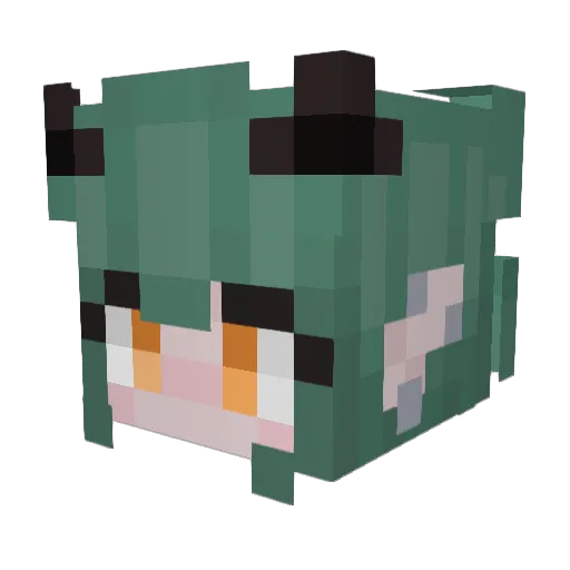 Mrs_Kraken Minecraft avatar head, 3D render