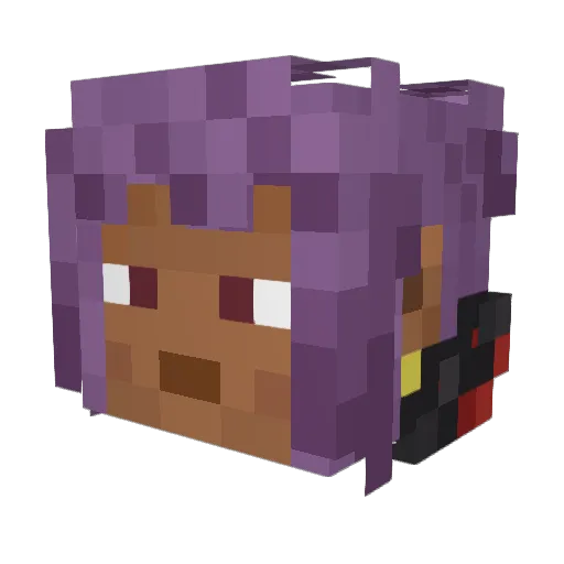 Mrs_Lovett Minecraft avatar head, 3D render