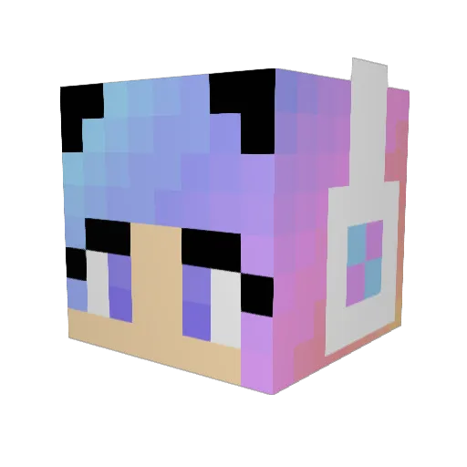 Mrs_MSFvenom Minecraft avatar head, 3D render