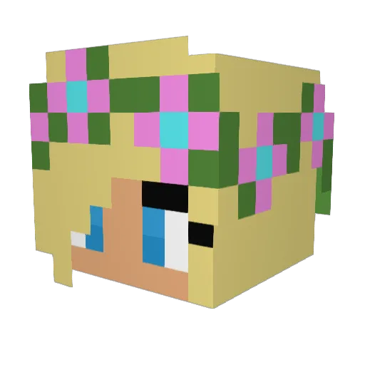 Mrs_Maggi Minecraft avatar head, 3D render