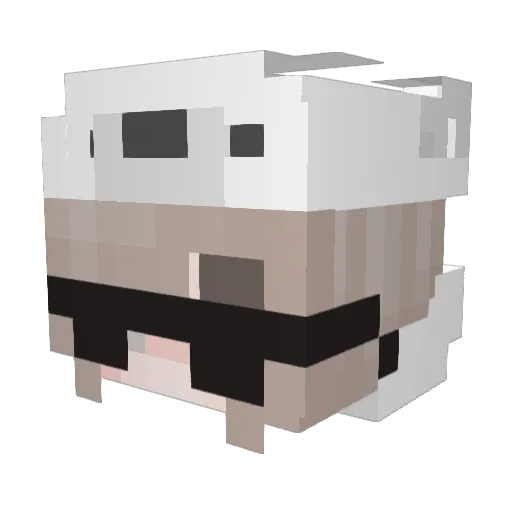 Mrs_Mini_Q Minecraft avatar head, 3D render