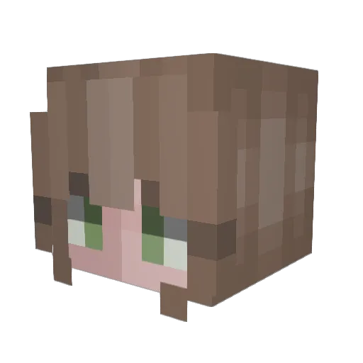 Mrs_Mj Minecraft avatar head, 3D render