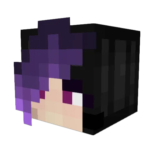 Mrs_Peanut Minecraft avatar head, 3D render