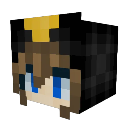 Mrs_Pingu_ Minecraft avatar head, 3D render