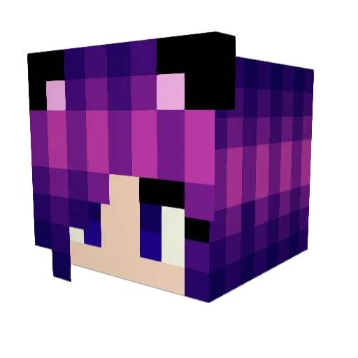 Mrs_Rblx Minecraft avatar head, 3D render