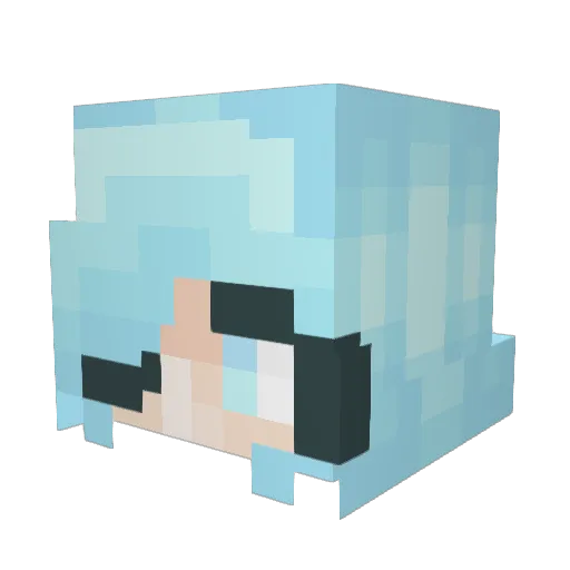 Mrs_Red101 Minecraft avatar head, 3D render