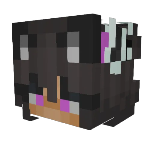 Mrs_Tesiaa Minecraft avatar head, 3D render