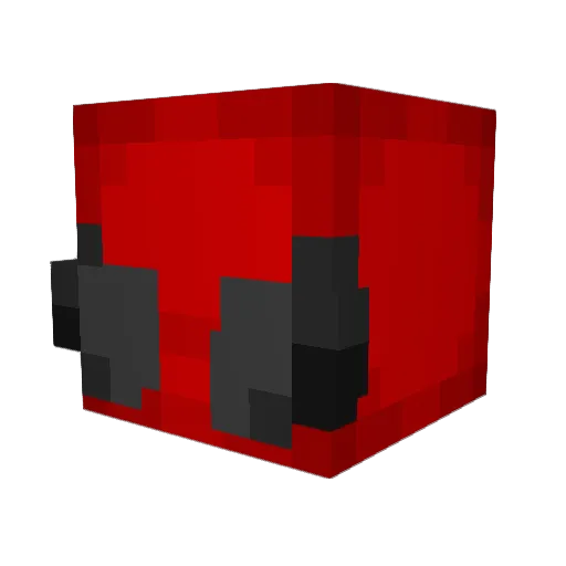 Mrs_hips Minecraft avatar head, 3D render