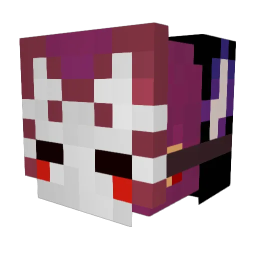Mrsanturion Minecraft avatar head, 3D render