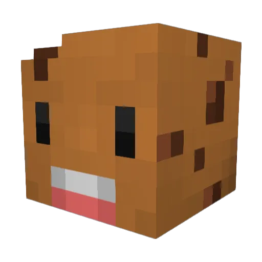 Mrsausainis Minecraft avatar head, 3D render
