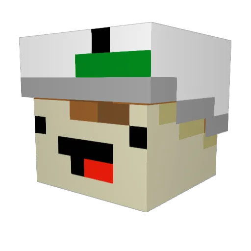 Mrschnittchen Minecraft avatar head, 3D render