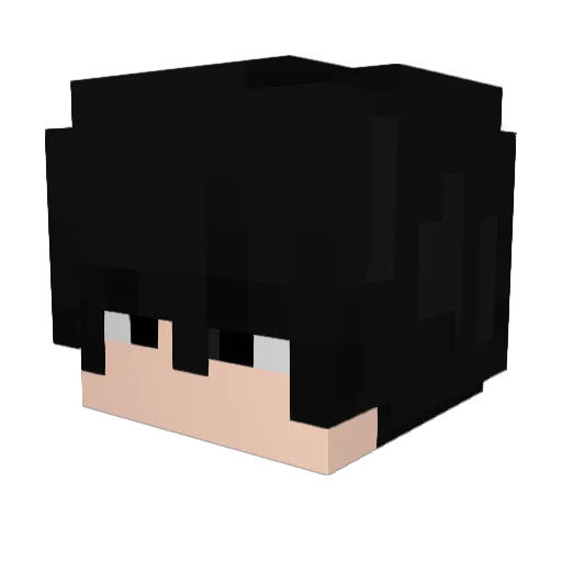 Mrsdonkey Minecraft avatar head, 3D render