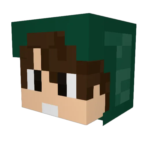 Mrserch09 Minecraft avatar head, 3D render