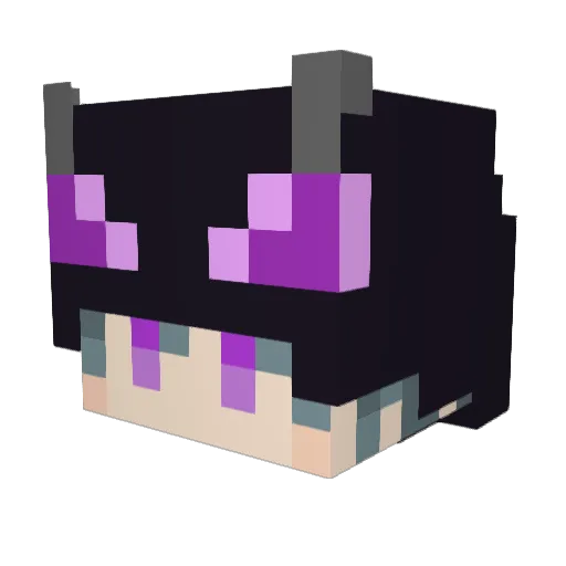 Mrshimizu Minecraft avatar head, 3D render