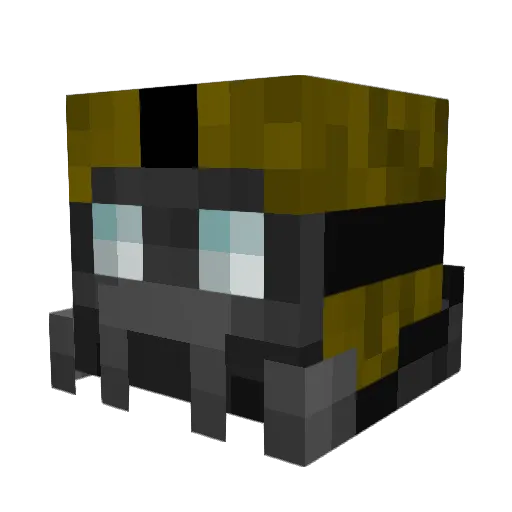Mrshuffle08 Minecraft avatar head, 3D render