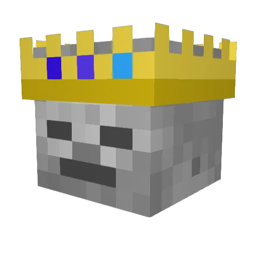 Mrsklly Minecraft avatar head, 3D render