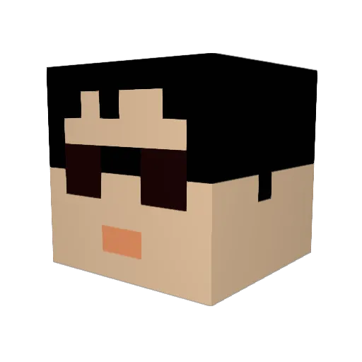 Mrstcno Minecraft avatar head, 3D render