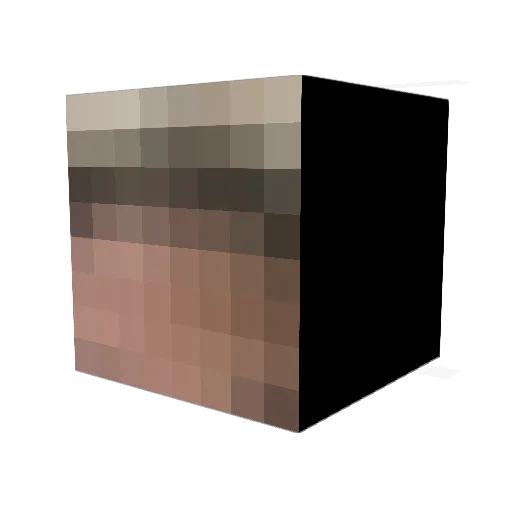 Mrsticky04 Minecraft avatar head, 3D render