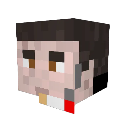 Mrtaran228 Minecraft avatar head, 3D render
