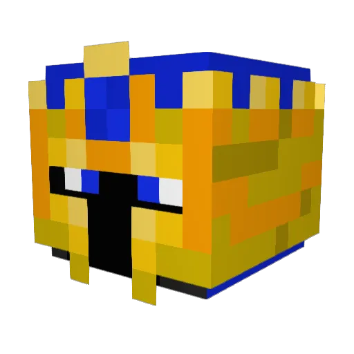 Mrtarget101 Minecraft avatar head, 3D render