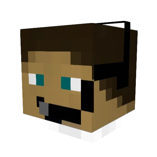Mrtiran Minecraft avatar head, 3D render
