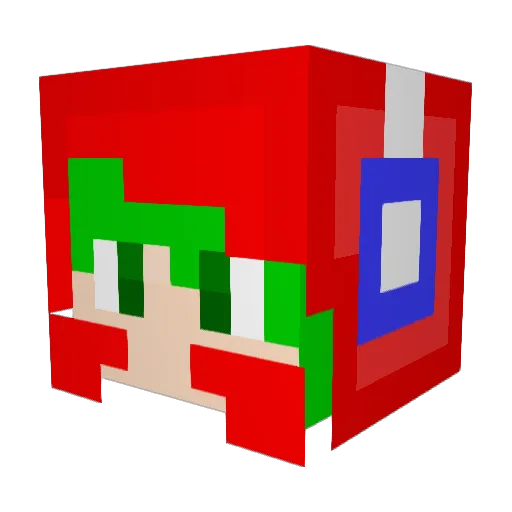 Mrturtle56 Minecraft avatar head, 3D render