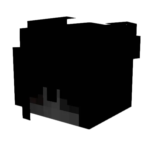 Mrtvo Minecraft avatar head, 3D render