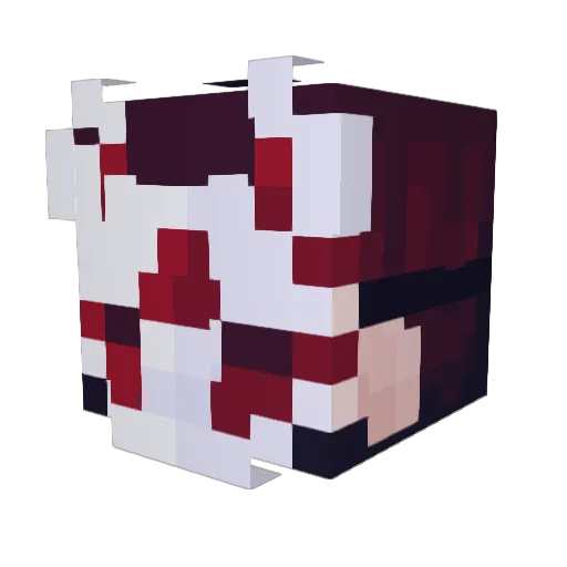 Mruncivil Minecraft avatar head, 3D render