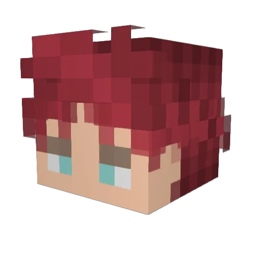 Mrunicorn266 Minecraft avatar head, 3D render