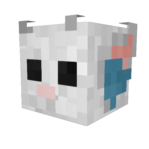 Mrunknown62 Minecraft avatar head, 3D render