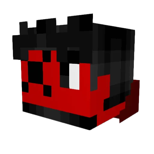 Mrvirole Minecraft avatar head, 3D render