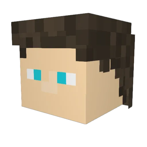 Mrwaffles2011 Minecraft avatar head, 3D render