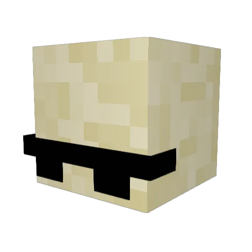 Mrwafflez21 Minecraft avatar head, 3D render