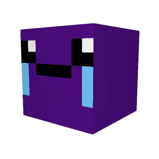 MrxMelancholy Minecraft avatar head, 3D render