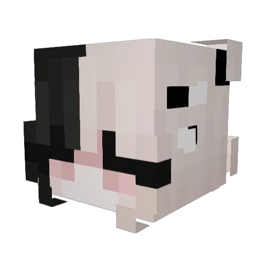 Mrykk Minecraft avatar head, 3D render
