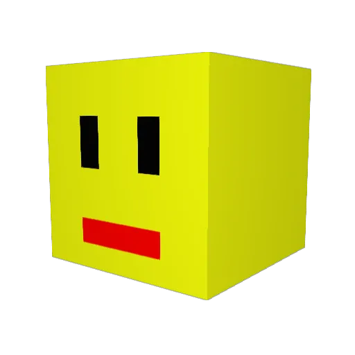 Mryo97 Minecraft avatar head, 3D render