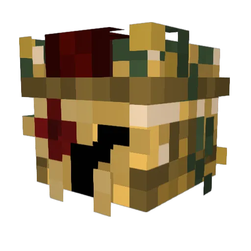Mrypher Minecraft avatar head, 3D render