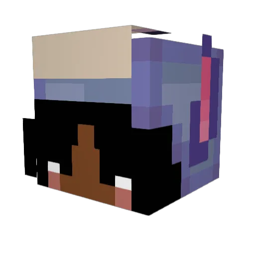 Mrypino Minecraft avatar head, 3D render