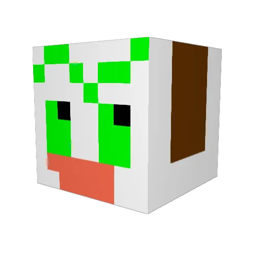 Mrzeek5602 Minecraft avatar head, 3D render