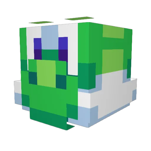 Mrzuuzzz Minecraft avatar head, 3D render